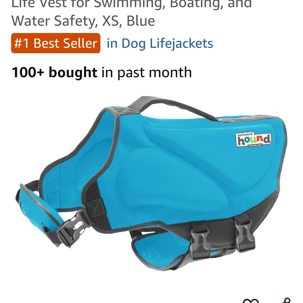 Outward Hound Blue Dog Swim Vest